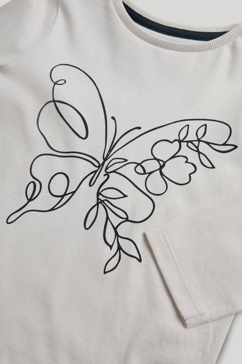 مذركير تيشيرت بأكمام طويلة بتصميم فراشة - Image 2