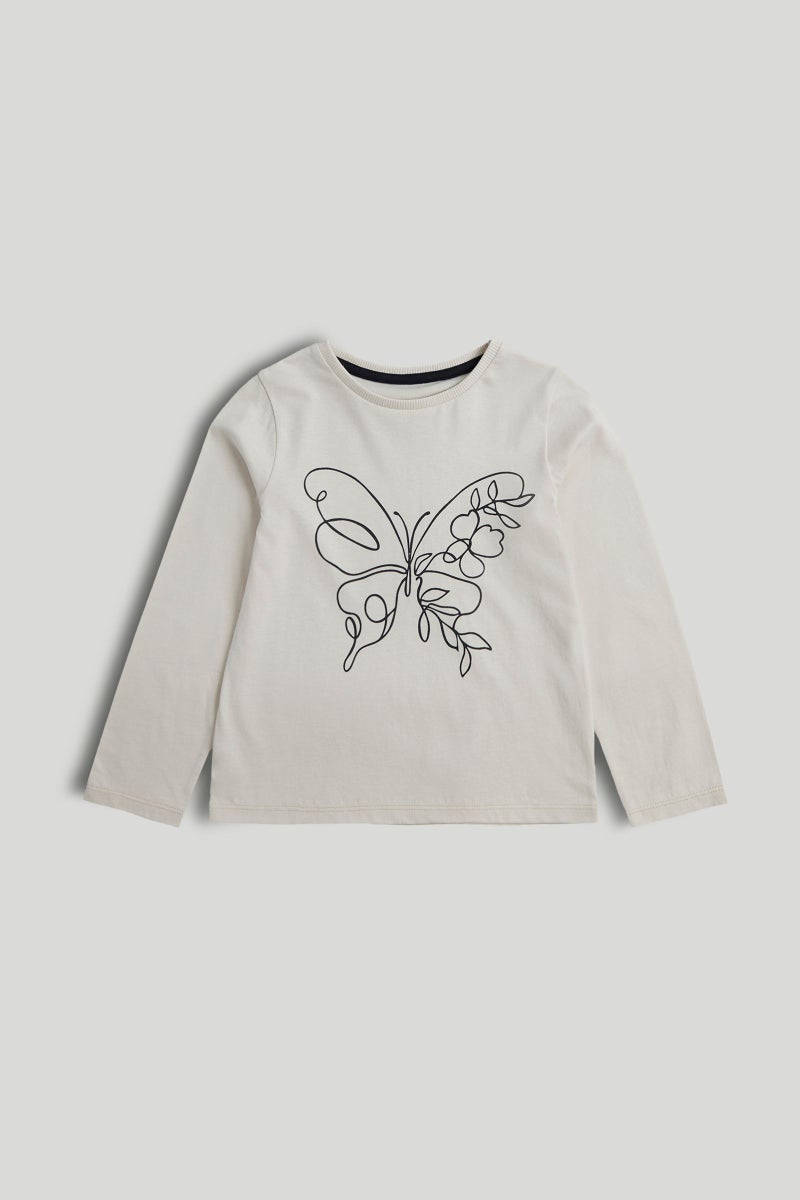 مذركير تيشيرت بأكمام طويلة بتصميم فراشة - Image 1