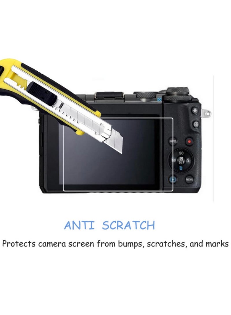 2 حافظة شاشة زجاج مقوى لـ Canon G9X G9X II G7X G7X II Mark 2 Mark II G5X G9 G7 G5 X G1X III G1X III M6 M100 M50 - حماية شاشة LCD للكاميرا (عبوتين) - Image 5