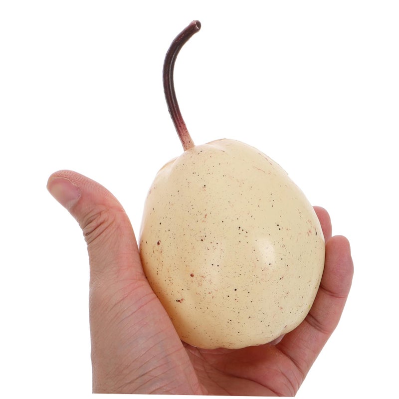 Lifelike Artificial Yellow Pears Faux Fruit Model For Home Kitchen Decor Photography Props - Image 4