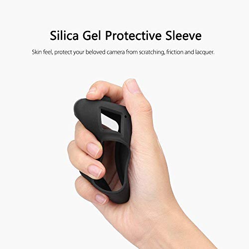Mizi Silicone Sleeve Housing Case for GoPro Hero 9/10 Black/11/12, Cover With Lanyard + Lens Cap - (Black) - Image 5