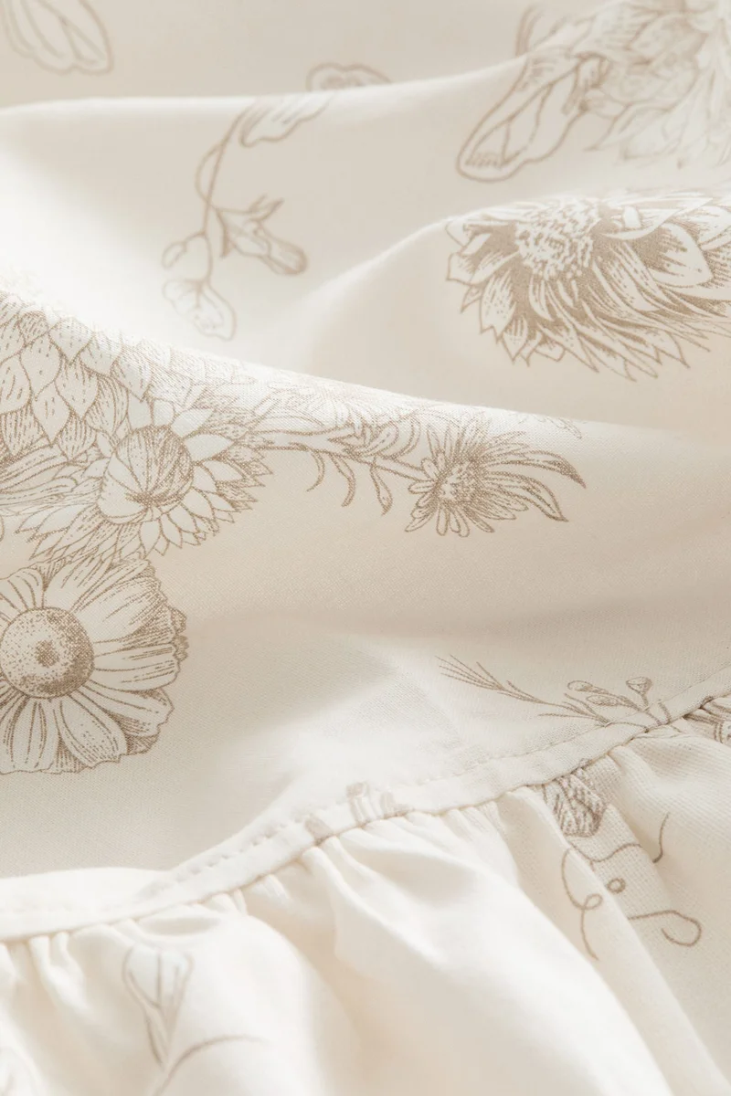 H&M Flounced cotton-blend single valance