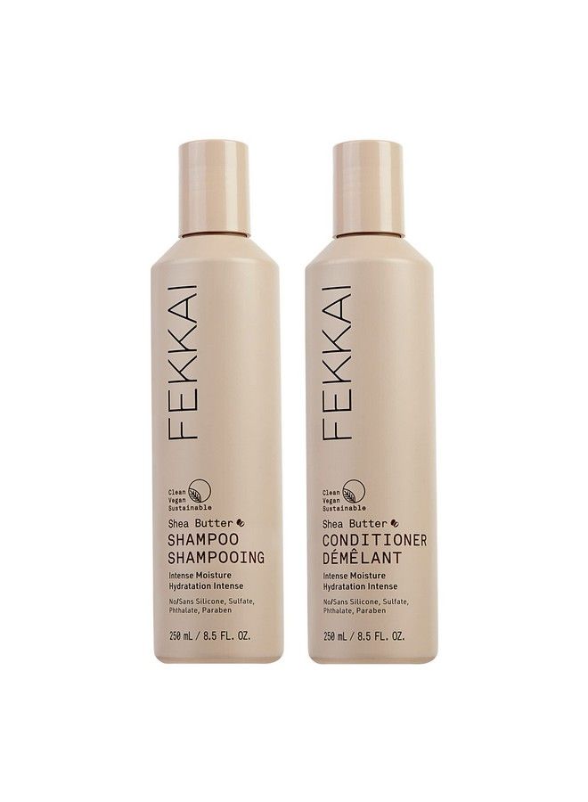 Fekkai Shea Butter Intense Moisture Shampoo + Conditioner 8.5 Oz Bottle Of Each Provide Extreme Hydration Tame Frizz & Repair Split Ends Salon Grade Ewg Compliant Vegan & Cruelty Free - Image 2
