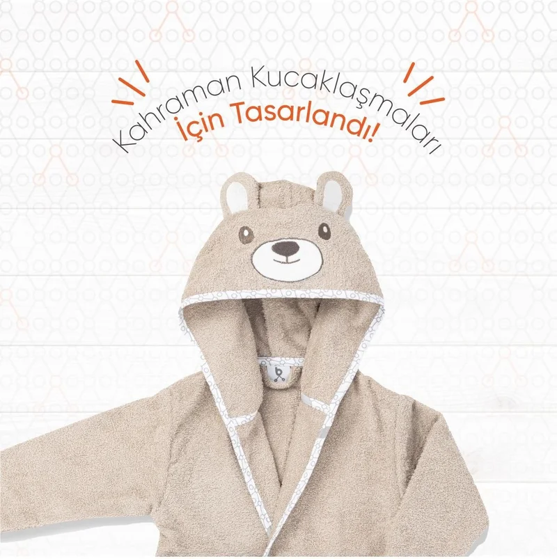 Gezenbebe Hero Hero Hooded Towel Baby Kids Bathrobe Teddy