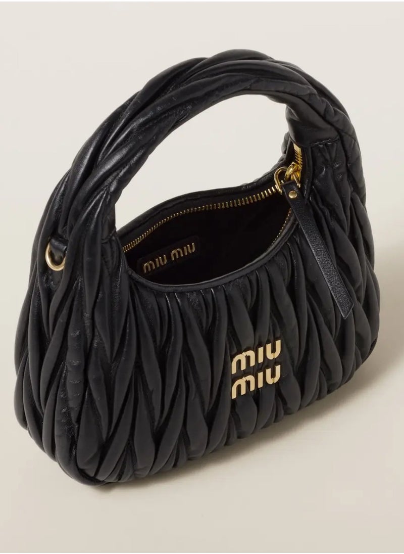 ميو MIU Wander حقيبة كتف جلد نابا  - Image 4