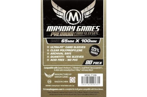 Mayday Games 7 Wonders Sleeves 65x100mm80 Premium - Image 1