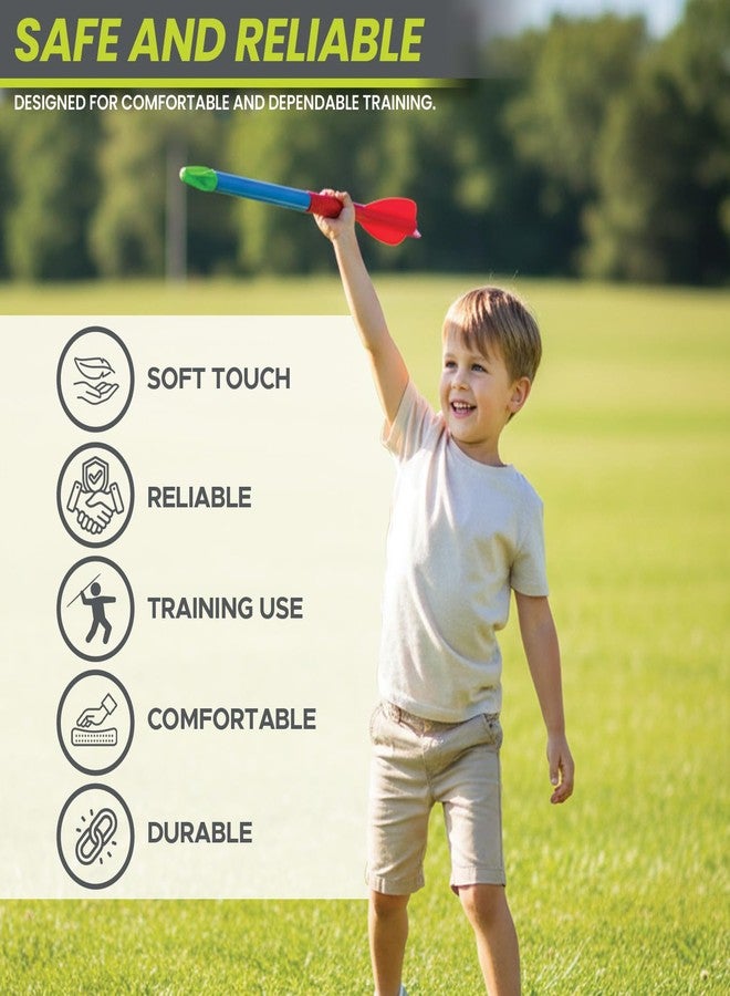 GISCO Kids Training Javelin | Soft Plastic Little Launcher for Beginners | Ideal for School Sports, Practice & Javelin Throw Activities - Image 4