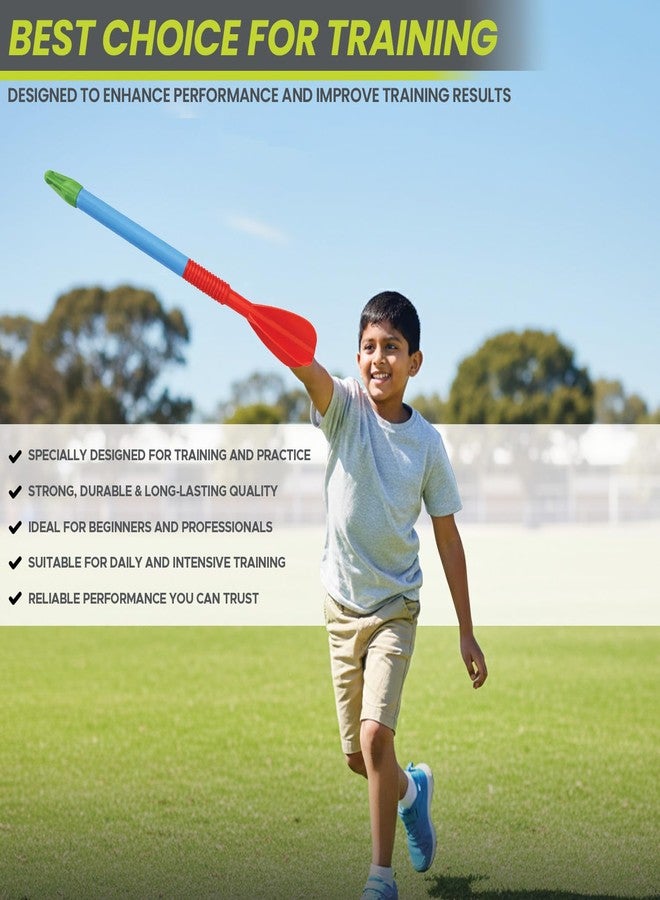 GISCO Kids Training Javelin | Soft Plastic Little Launcher for Beginners | Ideal for School Sports, Practice & Javelin Throw Activities - Image 5