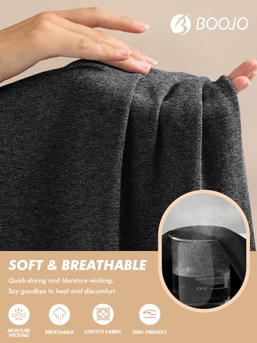 BOOJO 3 Pack Men's Big and Tall Shirts - Short Sleeve Workout Quick Dry T-Shirts Crew Neck Moisture Wicking Tshirts (3XL-5XL) - Image 4