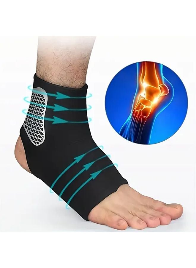 Large Ankle Brace Sleeve Breathable Neoprene Support For Basketball Soccer Injury Recovery - Image 1