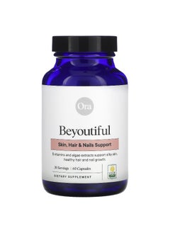 ORA Ora, Beyoutiful, Skin, Hair & Nails Support, 60 Capsules  - Image 1