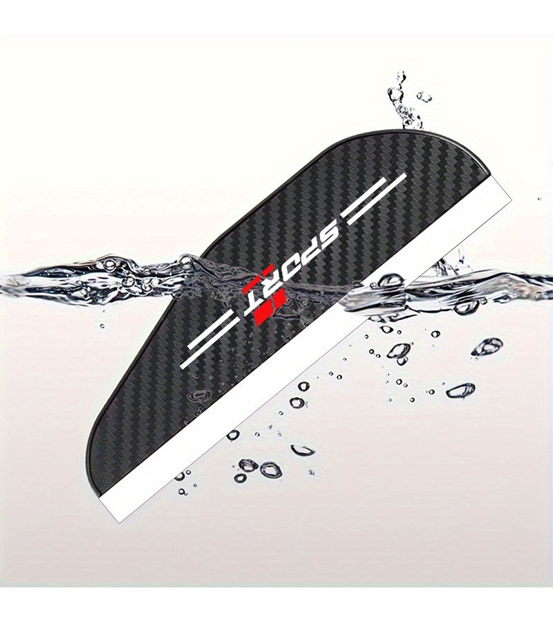 2 Pack Car Rearview Mirror Rain Cover No Drilling Required Easy Install Sun Visor - Image 2