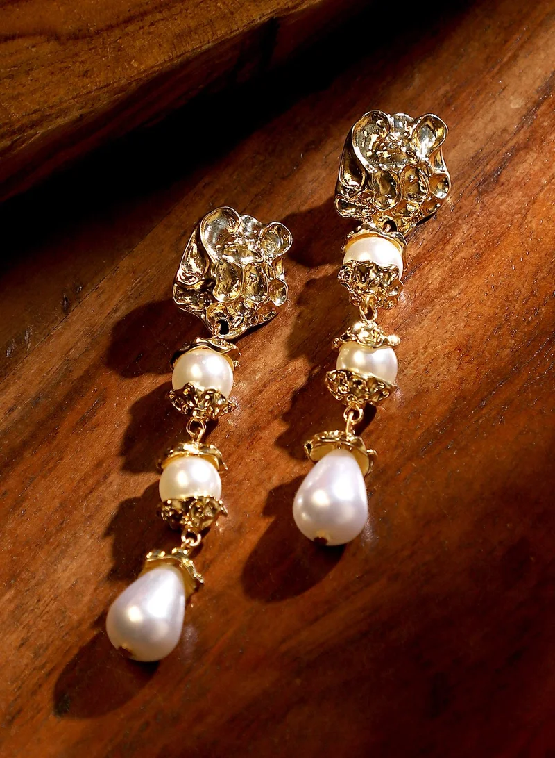 SOHI Women's The Margerycontemporary Drop Earrings