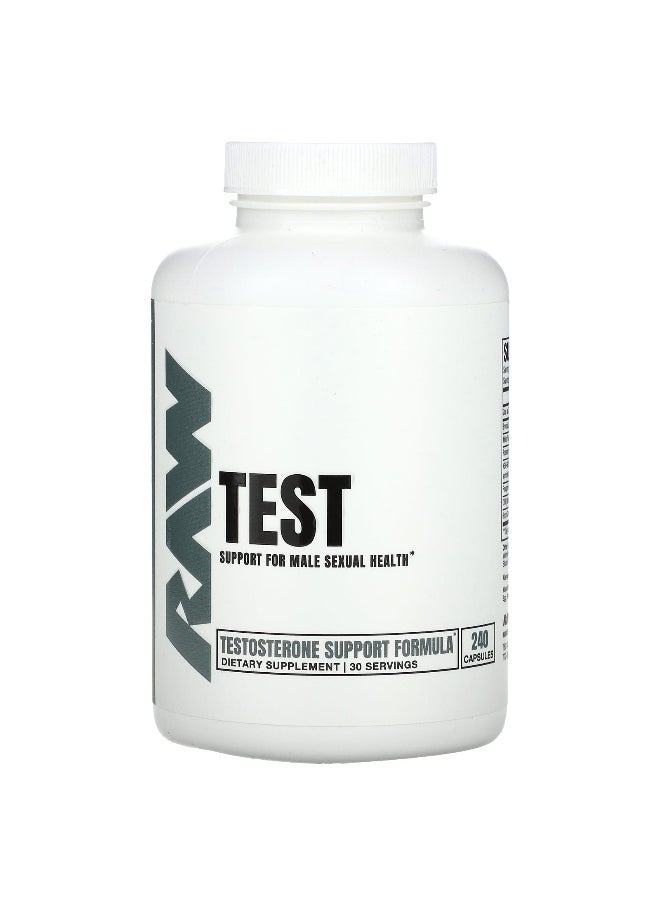 Raw Nutrition Raw Nutrition, Test, 240 Capsules  - Image 1