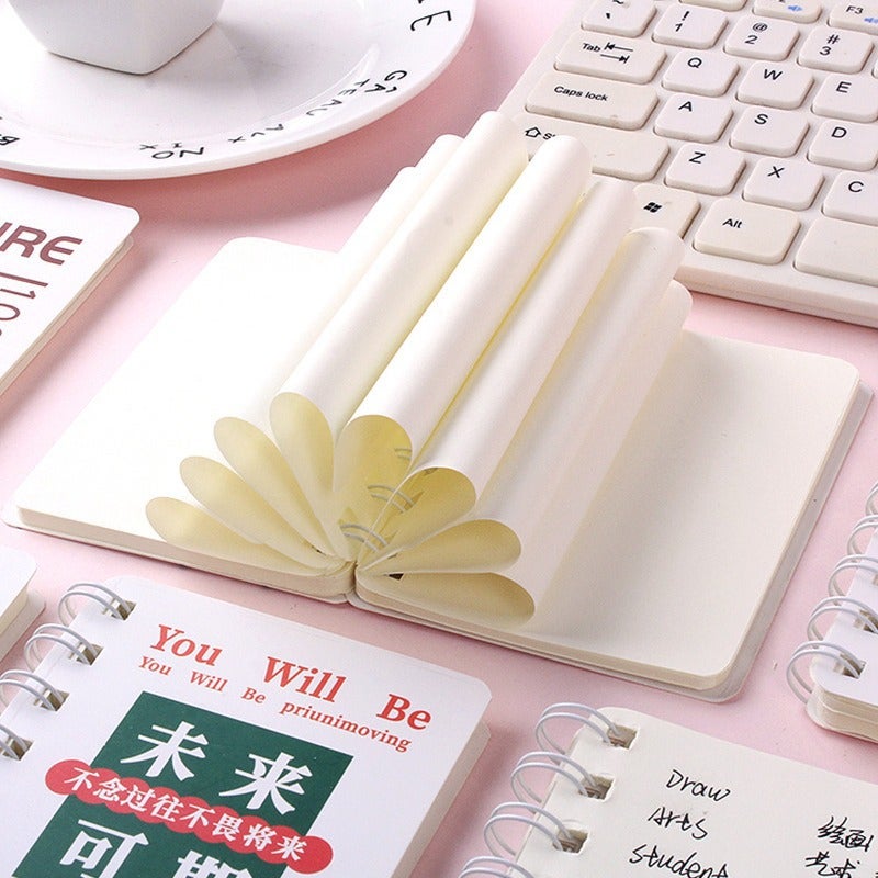 Creative Cartoon Rollover Coil Book Cute A7 Coil Book Notepad 80 Words Book Primary School Prize - Image 4