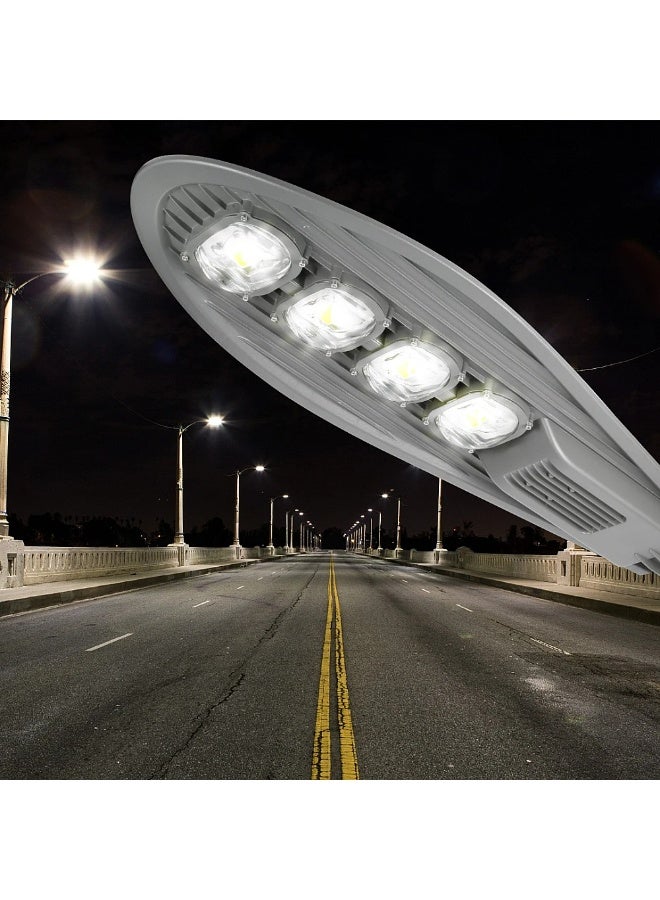 هامر كشاف خارجي لون الانارة ابيض مع خلية حساس ضوء 4 عدسات 200 واط - احصل على إضاءة خارجية فائقة الجودة مع كشاف خارجي LED - Image 2