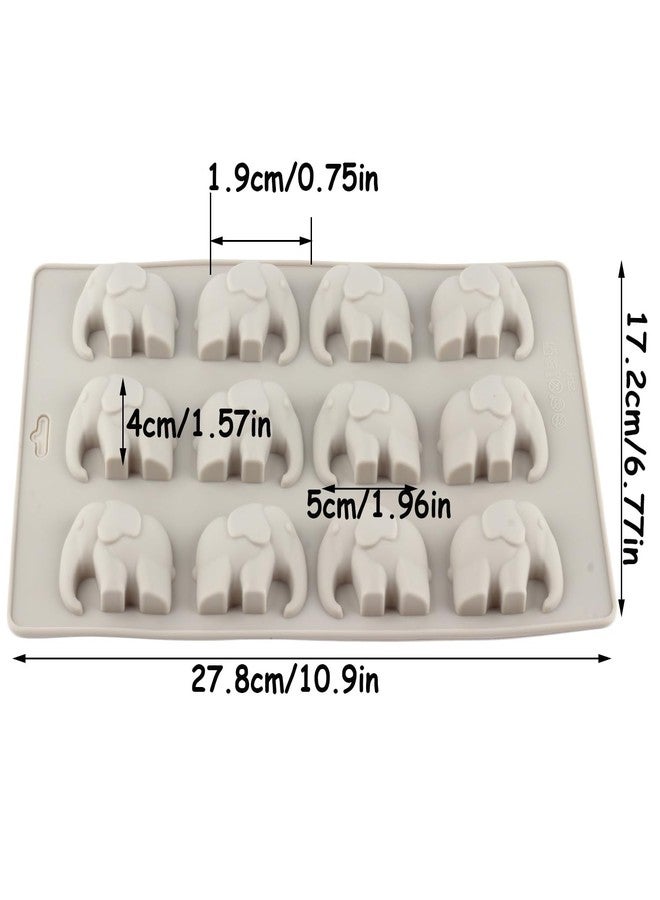YIMINGMOLD 12 Cavities Elephant Silicone Chocolate Molds For Chocolate Cookie Baking - Image 2