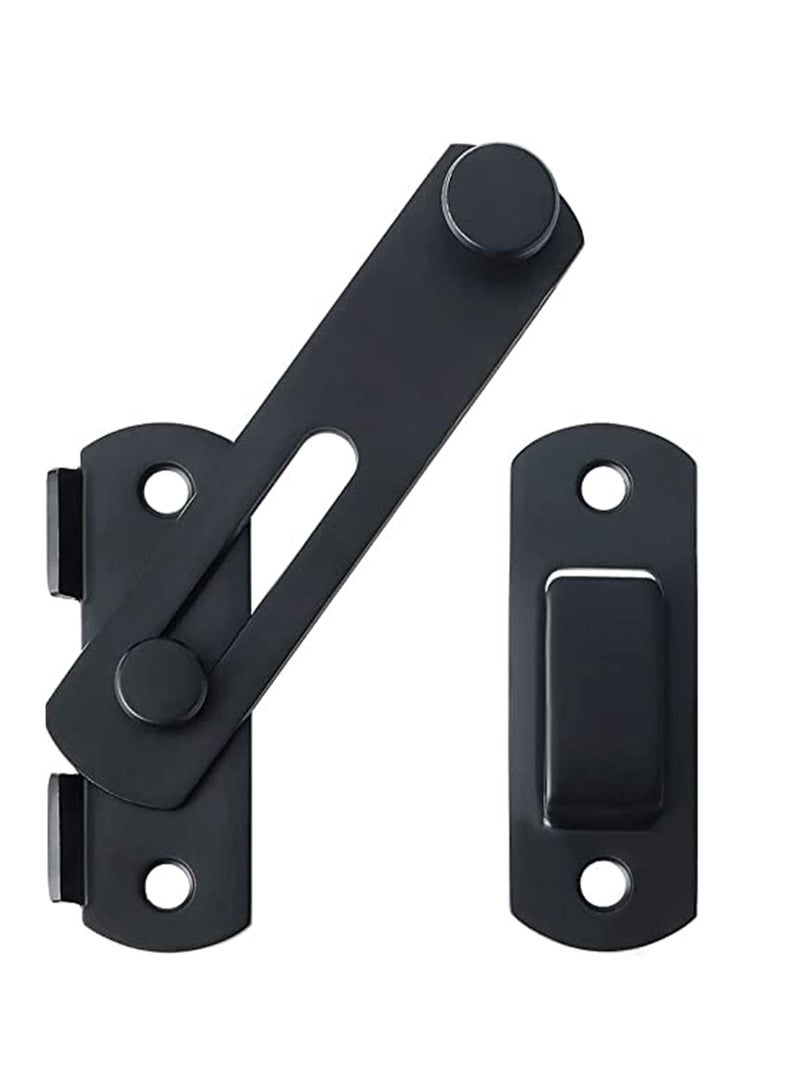 SYOSI Stainless Steel Flip Latch Gate Latches Bar Latch Safety Door Lock, Hasp Lock Sliding for Window Cabinet Room Accessorries,Brushed Finish - Image 2