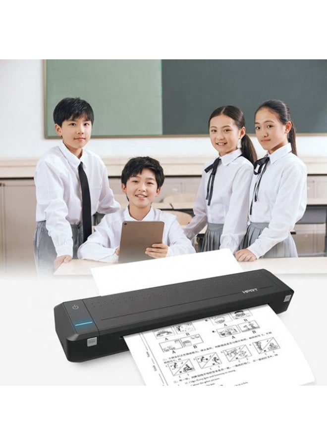 HPRT Portable A4 Thermal Printer Bluetooth Mini Travel Printer for iOS & Android  Compact A4 Document Printer 26-Hour Long Battery Life Monochrome USB - Image 3