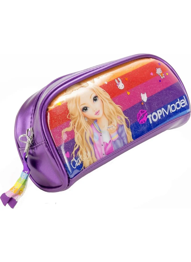 Top Model Pencil Tube Friends Purple Pencil Box