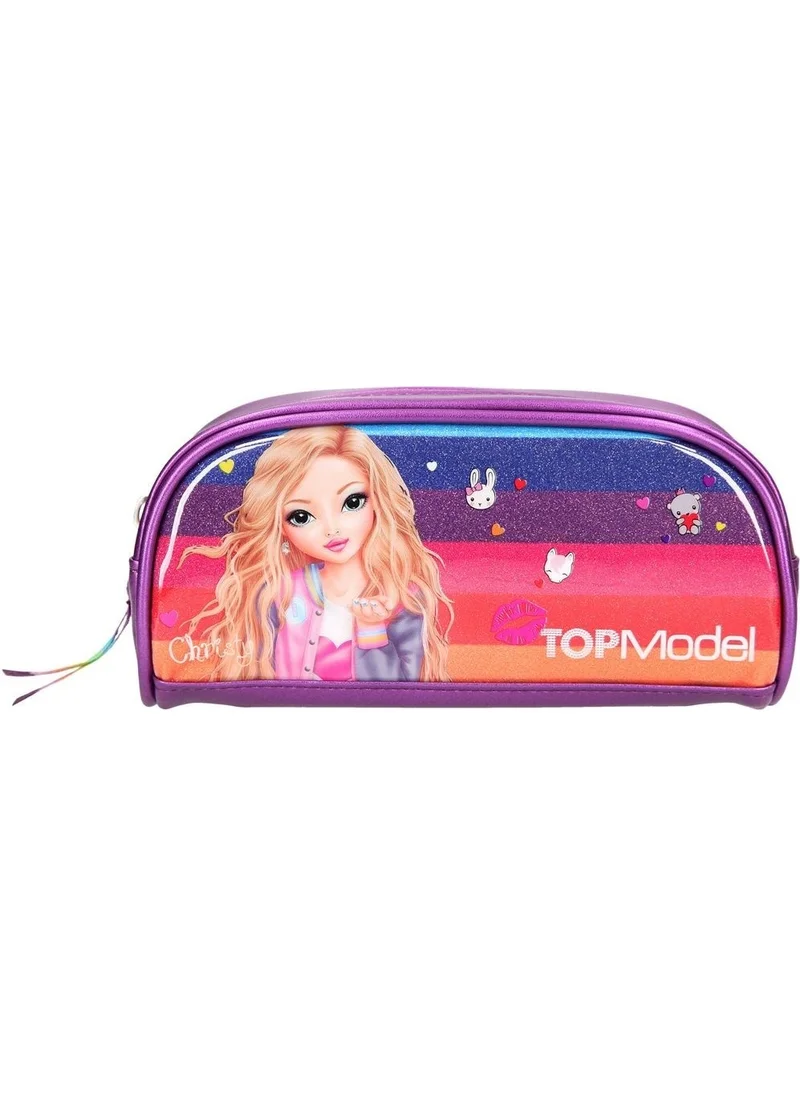 Top Model Pencil Tube Friends Purple Pencil Box