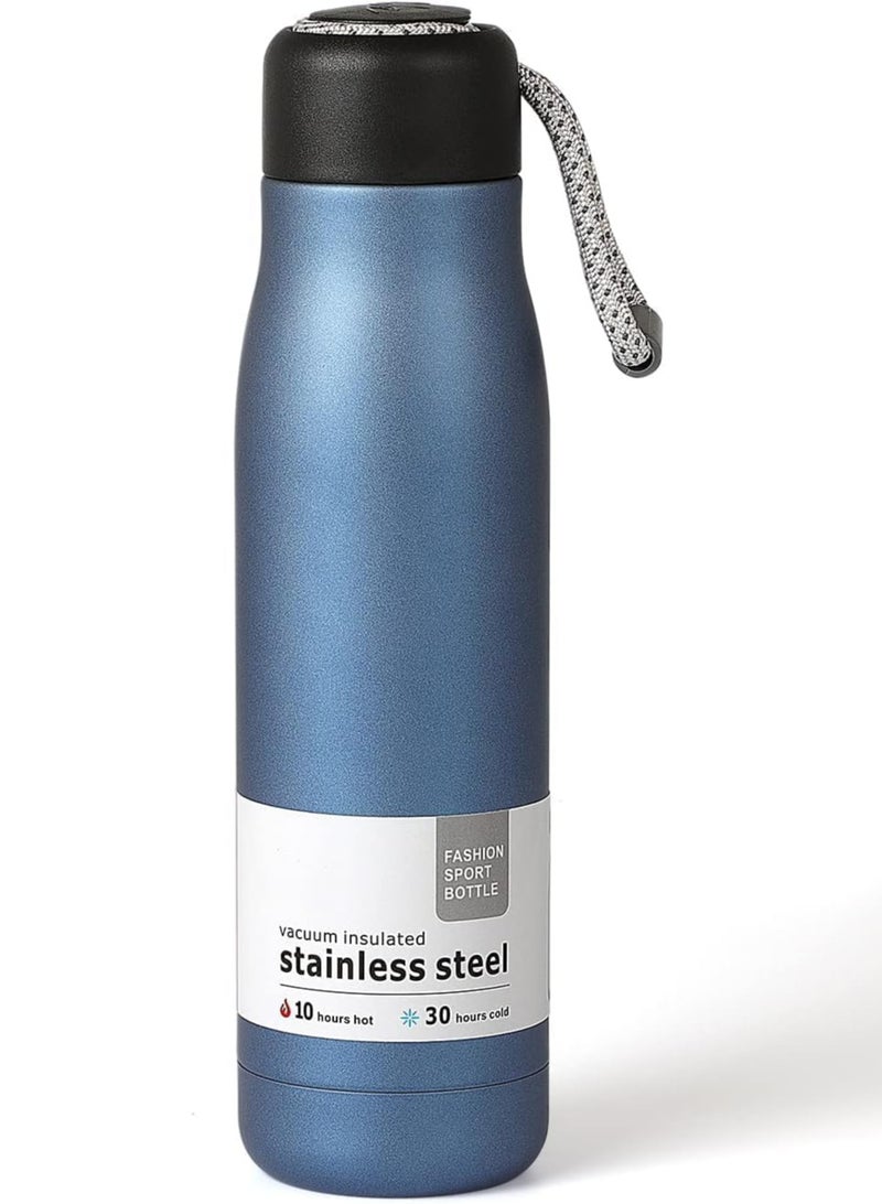 Stainless Steel Vacuum Insulated Water Bottle, 550ml, 10 Hours Hot/30 Hours Cold, Double-Walled Design - Image 1