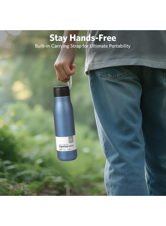Stainless Steel Vacuum Insulated Water Bottle, 550ml, 10 Hours Hot/30 Hours Cold, Double-Walled Design - Image 3