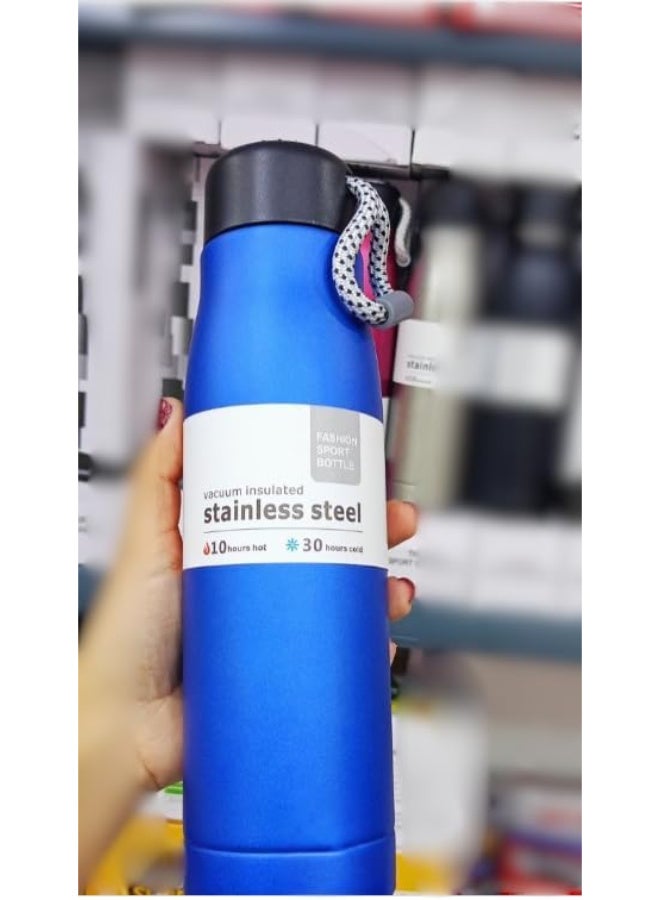 Stainless Steel Vacuum Insulated Water Bottle, 550ml, 10 Hours Hot/30 Hours Cold, Double-Walled Design - Image 2