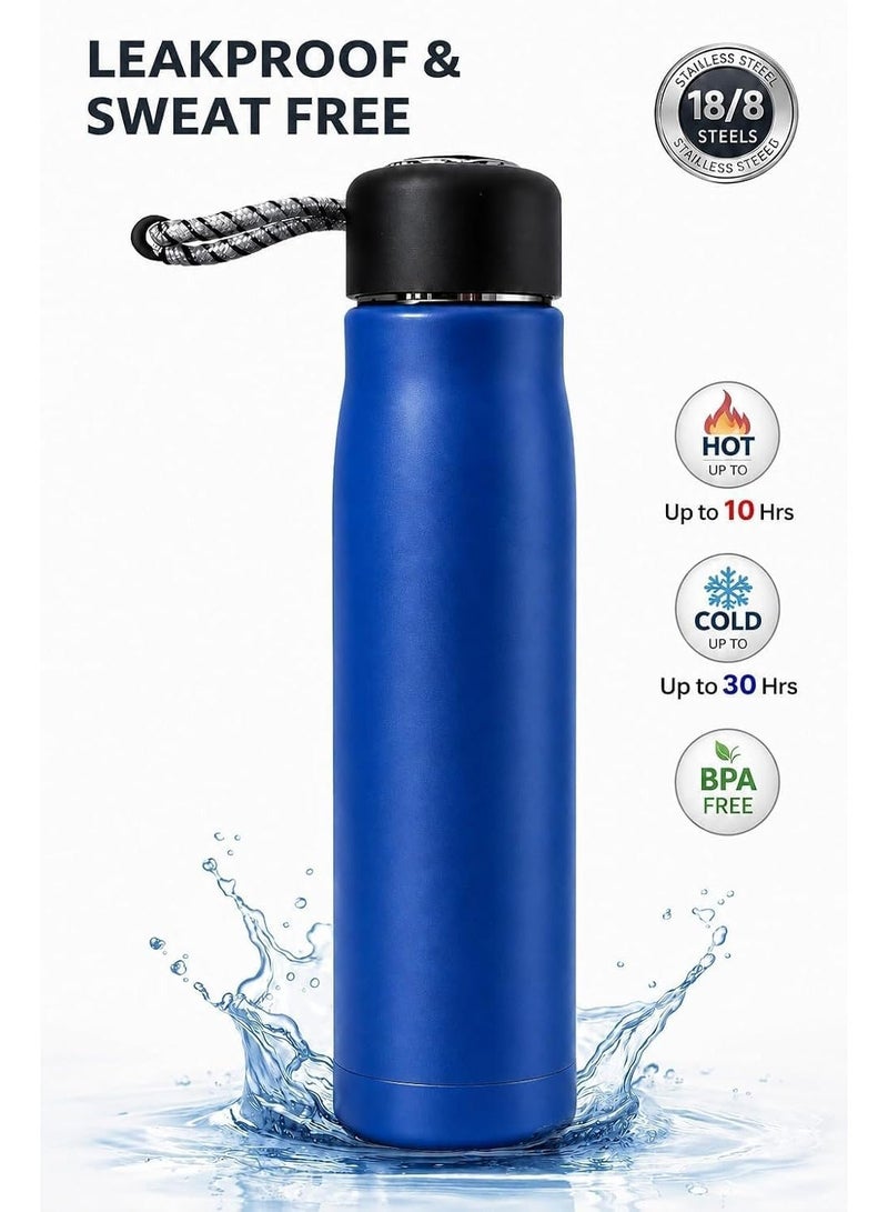 Stainless Steel Vacuum Insulated Water Bottle, 550ml, 10 Hours Hot/30 Hours Cold, Double-Walled Design - Image 4