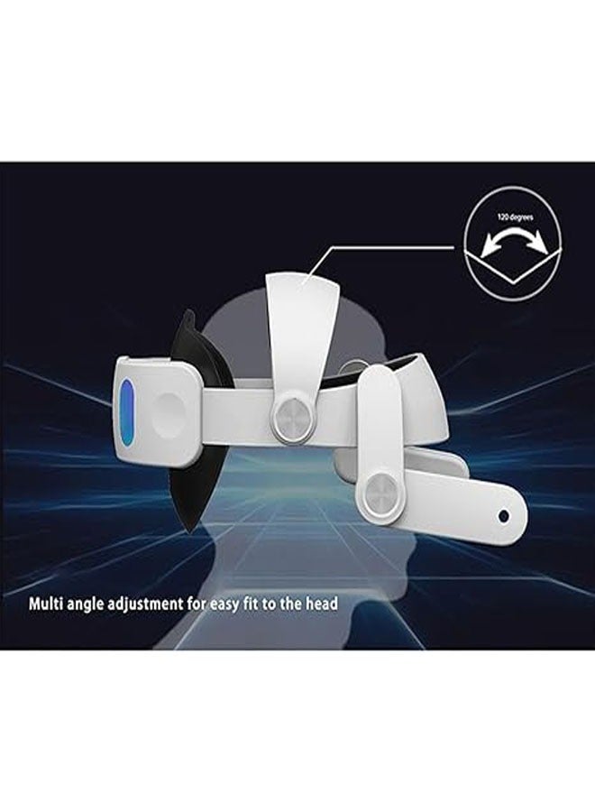 General The Oculus Quest 3 headband features a 6000mAh battery headband, an adjustable padded headband, and is compatible with Meta Quest 3 VR accessories  - Image 4
