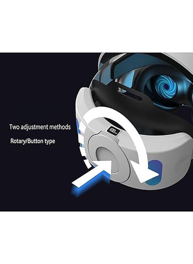 General The Oculus Quest 3 headband features a 6000mAh battery headband, an adjustable padded headband, and is compatible with Meta Quest 3 VR accessories  - Image 3