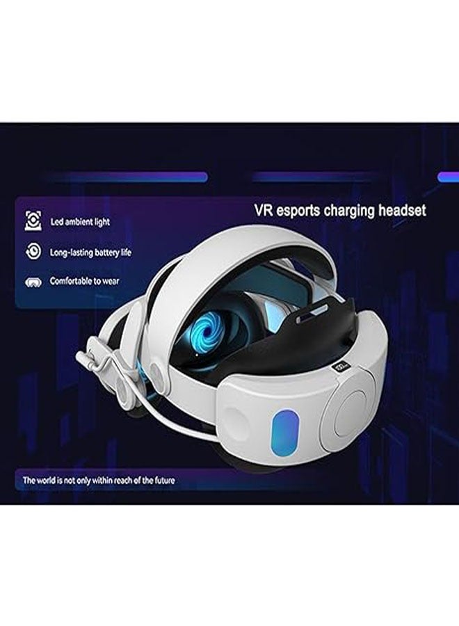 General The Oculus Quest 3 headband features a 6000mAh battery headband, an adjustable padded headband, and is compatible with Meta Quest 3 VR accessories  - Image 2