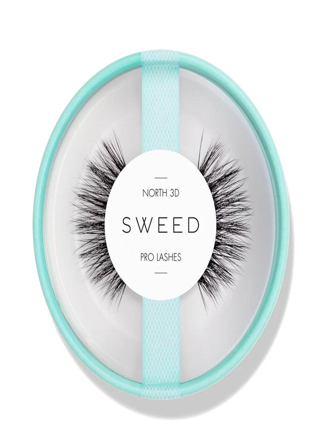 SWEED - North 3D Pro Lashes False Eyelash Set | Reusable, Easy-To-Apply, 2-Piece Set | Volumizing, Comfortable Wear | Vegan, Cruelty-Free, Clean Beauty - Image 1