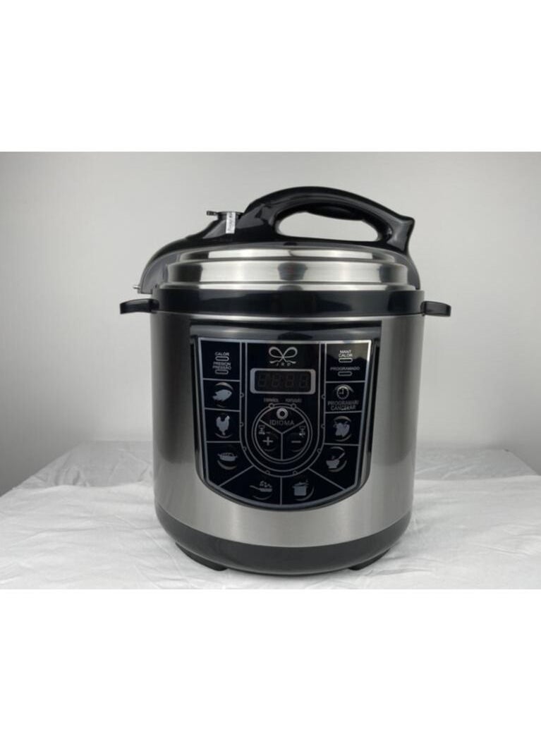 DubaiGallery 6L Stainless Steel 10 In 1 Multifunction Smart LCD Home Digital Rice Cooker Electric Pressure Cooker  - Image 4
