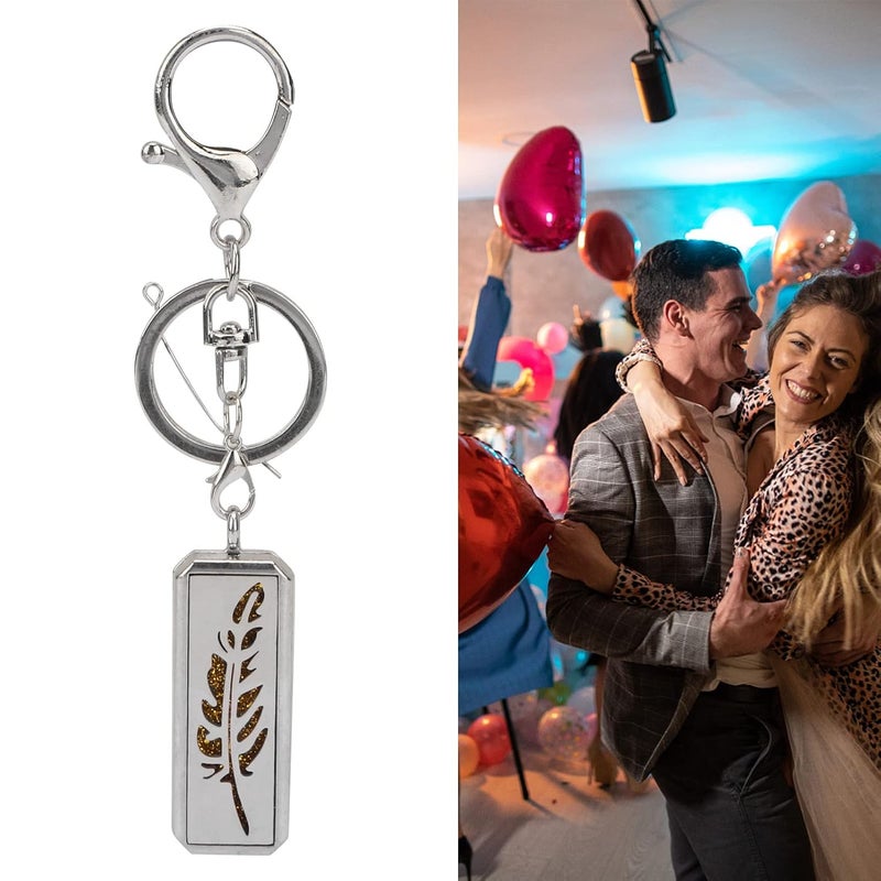 klarako Aromatherapy Essential Oil Diffuser Keychain,Stainless Steel Perfume Floating Charm for Handbag,Key Ring Diffusers (G0304) - Image 2