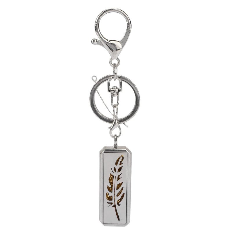 klarako Aromatherapy Essential Oil Diffuser Keychain,Stainless Steel Perfume Floating Charm for Handbag,Key Ring Diffusers (G0304) - Image 5