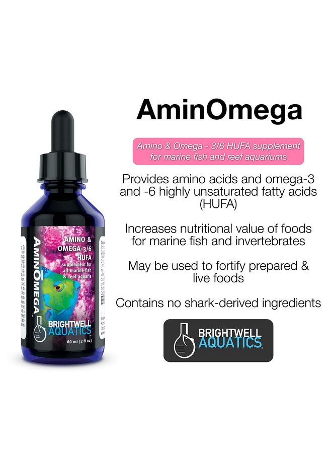 Brightwell Aquatics AminOmega - Amino & Omega - 3/6 HUFA Supplement for All Marine Fish & Reef Aquariums - Image 2