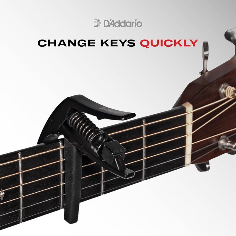 Planet Waves D'Addario PW-CP-09S NS Tri-Action Capo, Silver - Image 2