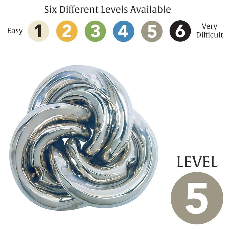 BePuzzled | Vortex Hanayama Metal Brainteaser Puzzle Mensa Rated Level 5, for Ages 12 and Up - Image 5