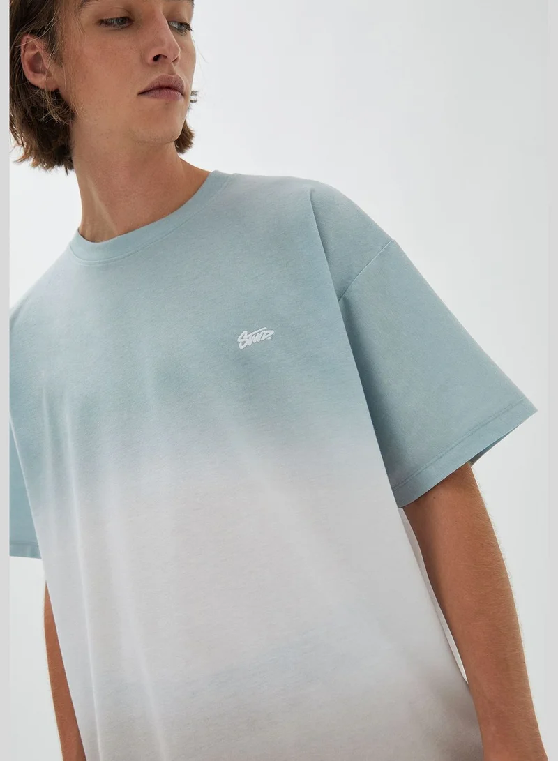 PULL&BEAR Short sleeve panelled STWD T-shirt