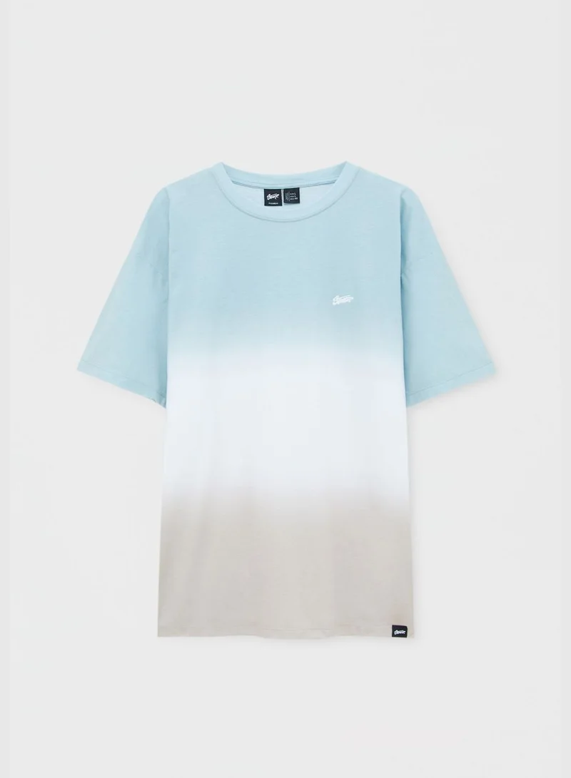 PULL&BEAR Short sleeve panelled STWD T-shirt