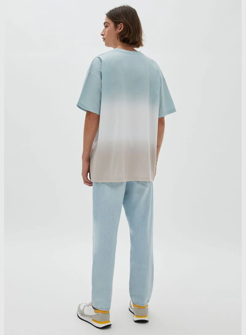 PULL&BEAR Short sleeve panelled STWD T-shirt