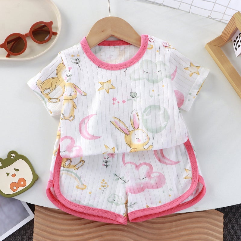 Infant Cotton T-Shirt Combo New Arrival Atk09 balloon rabbit