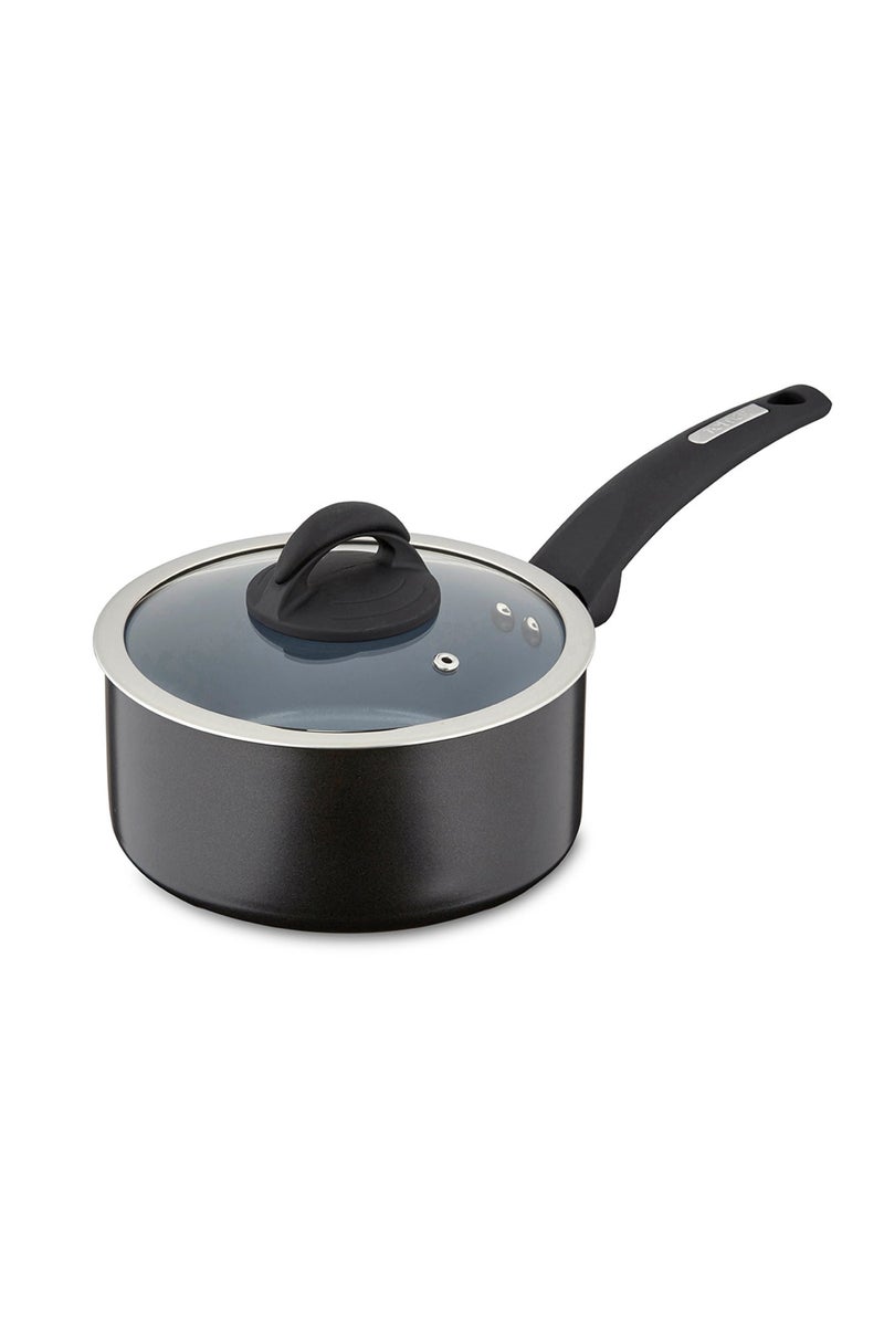 Tower Cerasure 18cm Aluminium Non-Stick Ceramic Saucepan with Tempered Glass Lid & Steam Vent | Bonded Base | PFAS PFOA PTFE Free Saucepot  | All Stovetop Compatible | Dishwasher Safe | Graphite Grey & Tower Cerasure 20cm Aluminium Non-Stick Ceramic Saucepan with Tempered Glass Lid & Steam Vent | Bonded Base | PFAS PFOA PTFE Free Saucepot  | All Stovetop Compatible | Dishwasher Safe | Graphite Grey Bundle - Image 3