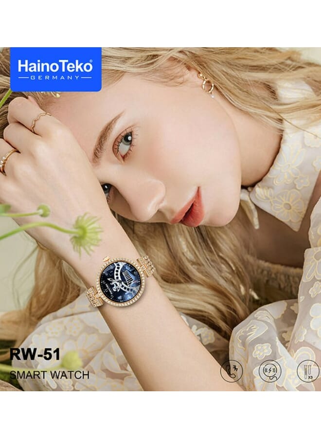 Haino Teko RW51 Ladies Smart Watch With Wireless Charger Multicolor - Image 2