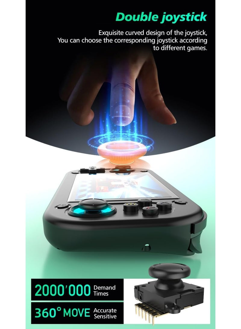 SUNEX R43S Handheld Retro Game Console, 4.3-Inch IPS Screen, 14000 HD Games, 64GB SD Card, 20 Emulators - Image 2