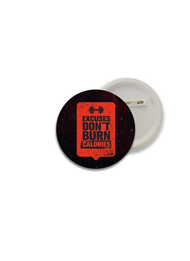 D2c - D2C Attitude | Never give up Gym Inspiration Button Badges - Image 1