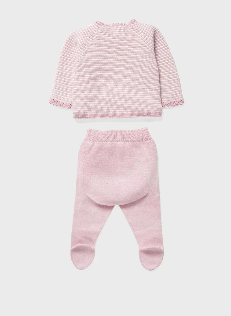 Zippy Infant  Striped T-Shirt + Sweatpants Set