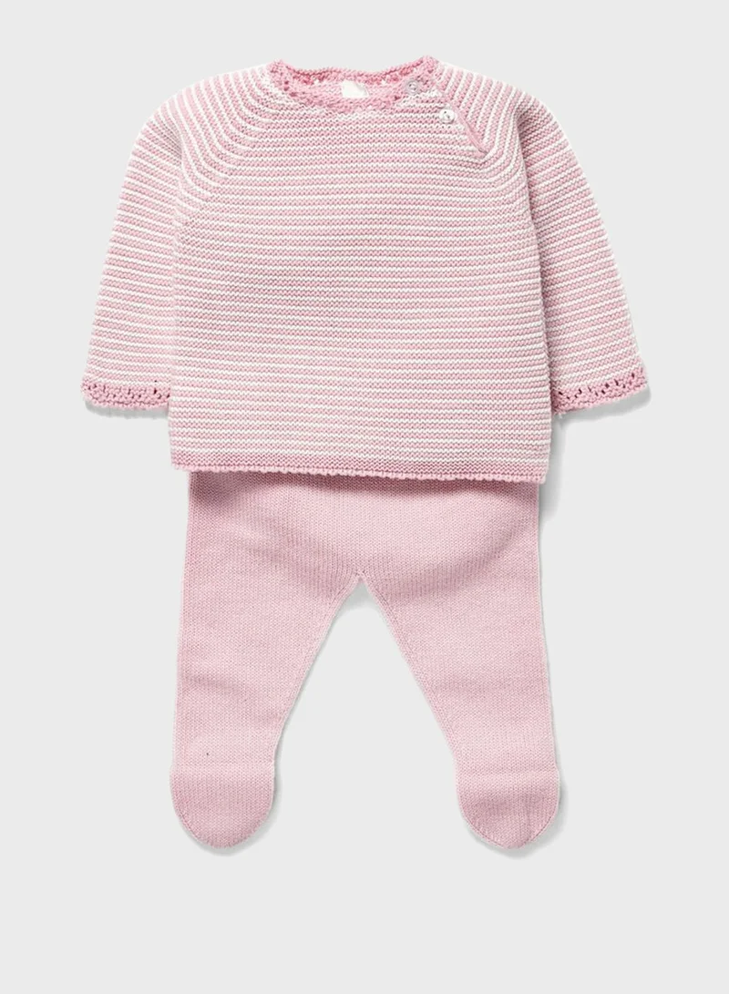 Zippy Infant  Striped T-Shirt + Sweatpants Set