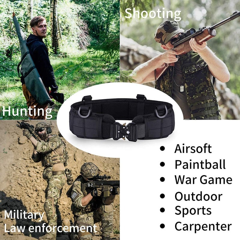 HLYQE Tactical Battle Belt Set, Molle, Shooting, War Belt - Image 2